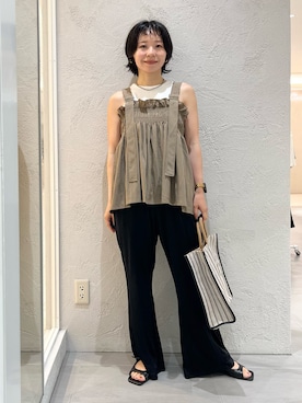 「KBF（ケイビーエフ）のアイテム（アクセサリー）」を使った、asanoさん（レディース・157cm）の夏コーディネート