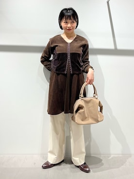 「LAATO（ラート）のアイテム」を使った、asanoさん（レディース・157cm）の冬コーディネート