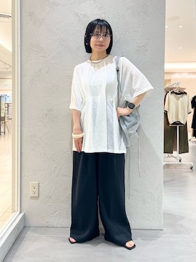 「KBF（ケイビーエフ）のアイテム（アクセサリー）」を使った、asanoさん（レディース・157cm）の夏コーディネート