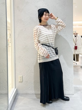 「KBF（ケイビーエフ）のアイテム（帽子）」を使った、asanoさん（レディース・157cm）の夏コーディネート