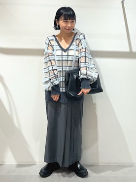 「アイテム（イヤリング）」を使った、asanoさん（レディース・157cm）の夏コーディネート