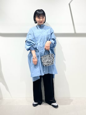 「アイテム（イヤリング）」を使った、asanoさん（レディース・157cm）の夏コーディネート