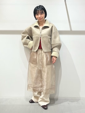 「アイテム（その他トップス）」を使った、asanoさん（レディース・157cm）の秋コーディネート