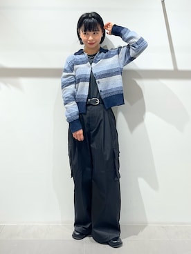 「アイテム（カーディガン/ボレロ）」を使った、asanoさん（レディース・157cm）の秋コーディネート