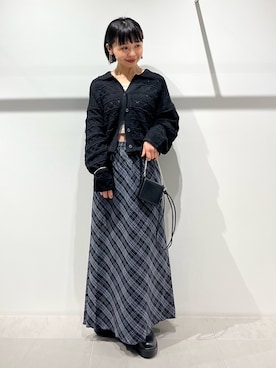 「アイテム（財布）」を使った、asanoさん（レディース・157cm）の秋コーディネート