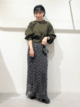 「アイテム（財布）」を使った、asanoさん（レディース・157cm）の秋コーディネート