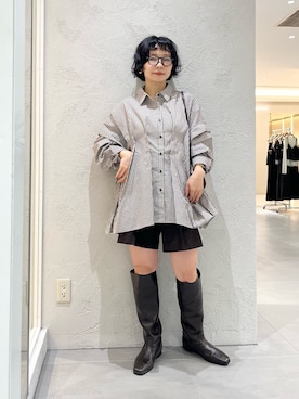 「KBF（ケイビーエフ）のアイテム（トップス）」を使った、asanoさん（レディース・157cm）の秋コーディネート