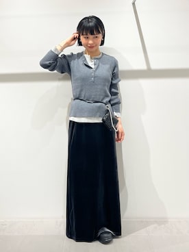 「アイテム（財布）」を使った、asanoさん（レディース・157cm）の秋コーディネート