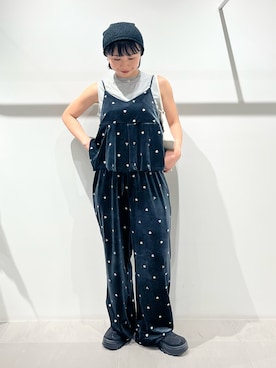 「アイテム（キャミソール）」を使った、asanoさん（レディース・157cm）の夏コーディネート
