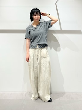 「KBF（ケイビーエフ）のアイテム（シューズ）」を使った、asanoさん（レディース・157cm）の春コーディネート