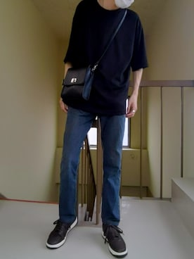 「Seventeen（セブンティーン）のアイテム」を使った、かわアツ(脱もやし)さん（メンズ・181cm）の夏コーディネート