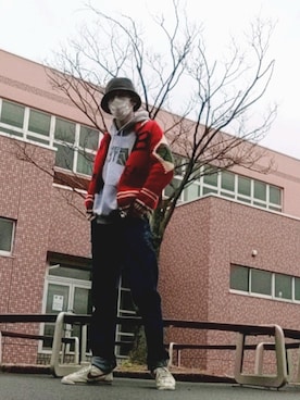 「Levi’s ENGINEERED JEANS（リーバイスエンジニアジーンズ）のアイテム」を使った、かわアツ(脱もやし)さん（メンズ・182cm）の冬コーディネート