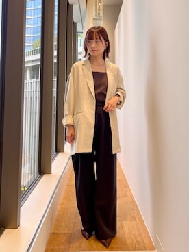 「KBF（ケイビーエフ）のアイテム（ジャケット/アウター）」を使った、miiihoさん（レディース・152cm）の春コーディネート