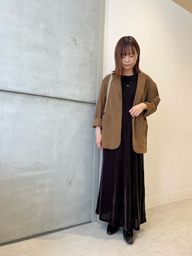 「アイテム（その他アウター）」を使った、miiihoさん（レディース・151cm）の秋コーディネート