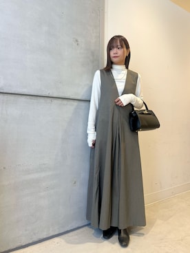 「アイテム（ワンピース/ドレス）」を使った、miiihoさん（レディース・151cm）の秋コーディネート