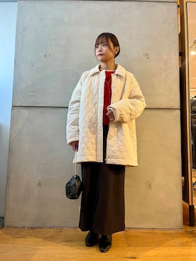 「URBAN RESEARCH（アーバンリサーチ）のアイテム（ショルダーバッグ）」を使った、miiihoさん（レディース・151cm）の冬コーディネート