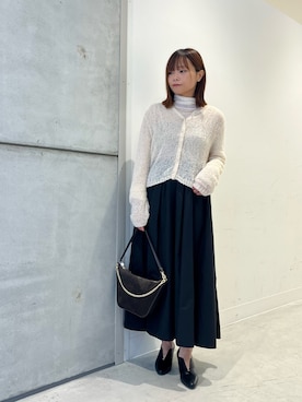 「アイテム（ニット/セーター）」を使った、miiihoさん（レディース・151cm）の秋コーディネート
