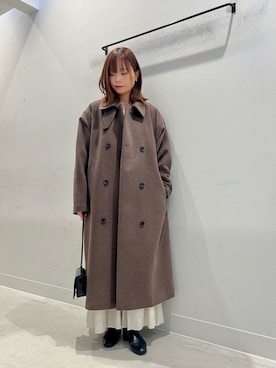 「アイテム（テーラードジャケット）」を使った、miiihoさん（レディース・152cm）の冬コーディネート