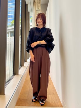 「RODE SKO（ロデスコ）のアイテム」を使った、miiihoさん（レディース・152cm）の春コーディネート