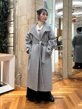「CHIGNON（シニヨン）のアイテム（アクセサリー）」を使った、takaokaさん（レディース・158cm）の冬コーディネート