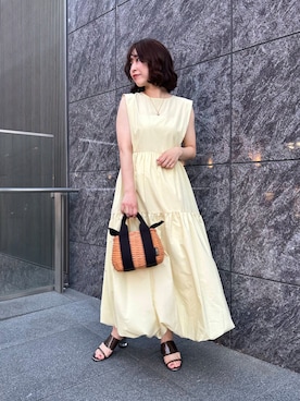 「URBAN RESEARCH ROSSO WOMEN（アーバンリサーチ　ロッソ）のアイテム（ワンピース/ドレス）」を使った、takaokaさん（レディース・158cm）の夏コーディネート