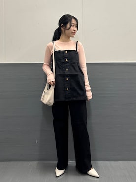 「URBAN RESEARCH ROSSO WOMEN（アーバンリサーチ　ロッソ）の『別注』Lee×ROSSO　DENIM SET UP（セットアップ）」を使った、takaokaさん（レディース・158cm）の秋コーディネート