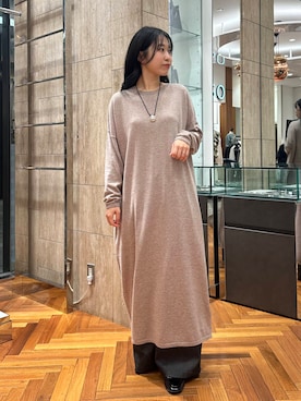 「CHIGNON（シニヨン）のアイテム（アクセサリー）」を使った、takaokaさん（レディース・158cm）の秋コーディネート