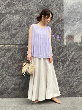 「URBAN RESEARCH ROSSO WOMEN（アーバンリサーチ　ロッソ）のアイテム（サンダル）」を使った、takaokaさん（レディース・158cm）の夏コーディネート