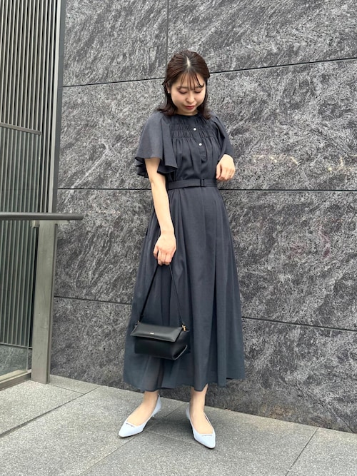URBAN RESEARCH ROSSO - 新品Vネックフレアースリーブワンピース
