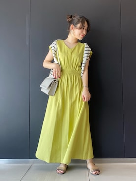 「URBAN RESEARCH ROSSO WOMEN（アーバンリサーチ　ロッソ）のアイテム（サンダル）」を使った、takaokaさん（レディース・158cm）の夏コーディネート