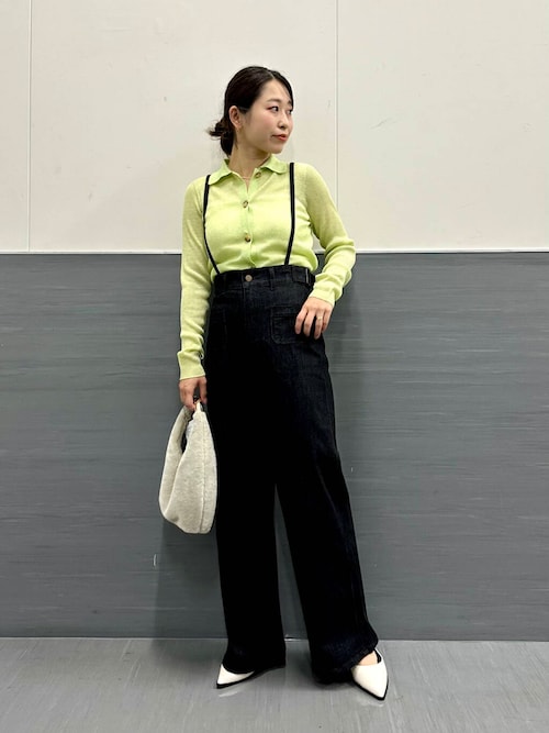 美品 YLEVE シアーリブニット ポロニット 黒 YLÈVE / SHEER RIB KNIT LONG SLEEVE POLO | YLÈVE（イレーヴ