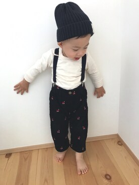 「OSHKOSH（オシュコシュ）のアイテム（パンツ）」を使った、seiiiiiiさん（キッズ・90cm）の秋コーディネート