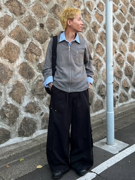 「アイテム（ブーツ）」を使った、Yuma.さん（メンズ・168cm）の秋コーディネート