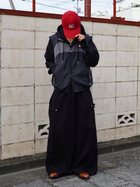 「アイテム（カーゴパンツ）」を使った、Yuma.さん（メンズ・168cm）の秋コーディネート