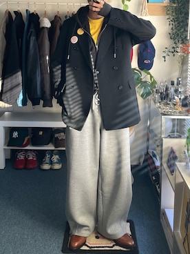 「アイテム（テーラードジャケット）」を使った、Yuma.さん（メンズ・168cm・20代）の冬コーディネート