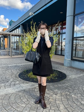 「ミニ丈コーデ」｜なんぼ みなみさん（レディース・165cm）の秋コーディネート