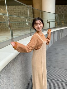 Kastane（カスタネ）の「リンガーボーダーBIGロンT（Tシャツ