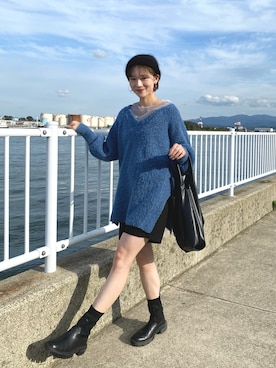 「loti（ロティ）のアイテム」を使った、なんぼ みなみさん（レディース・165cm）の秋コーディネート