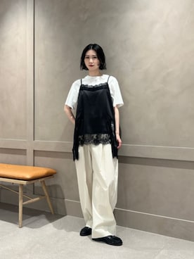 「ER（イーアール）のアイテム」を使った、ayano  suzukiさん（レディース・163cm）の夏コーディネート