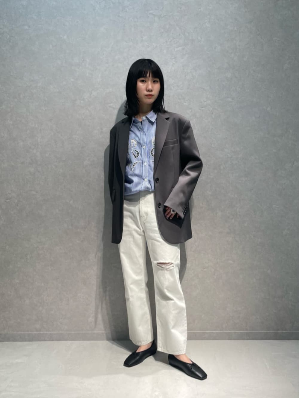 ダブルクロス ビッグ ジャケットを使った人気ファッション