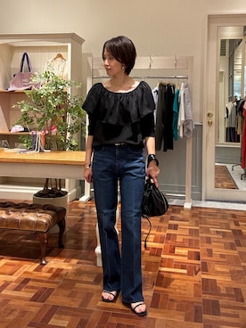 「NOLLEY’S（ノーリーズ）のアイテム」を使った、suzukumaさん（レディース・155cm）の夏コーディネート