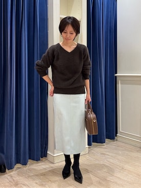 「アイテム（スカート）」を使った、suzukumaさん（キッズ・155cm）の冬コーディネート