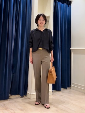 「アイテム（パンツ）」を使った、suzukumaさん（レディース・155cm）の秋コーディネート