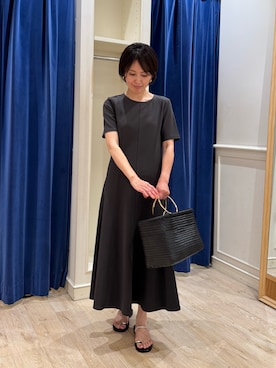 「NOLLEY’S Sophi（ノーリーズソフィ）のアイテム（ワンピース/ドレス）」を使った、suzukumaさん（レディース・155cm）の夏コーディネート