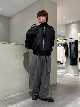 「アイテム（MA-1）」を使った、樋渡樹季さん（メンズ・172cm・20代）の秋コーディネート