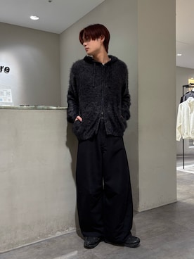 「スラックスパンツ」｜樋渡樹季さん（メンズ・172cm）の秋コーディネート