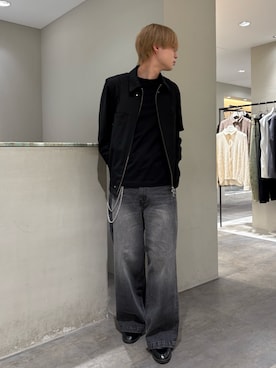 「Lui's（ルイス）のアイテム（パンツ）」を使った、樋渡樹季さん（メンズ・172cm）の春コーディネート