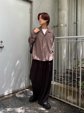 「アイテム（ブルゾン）」を使った、樋渡樹季さん（メンズ・172cm）の秋コーディネート