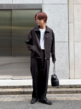「アイテム（ハンドバッグ）」を使った、樋渡樹季さん（メンズ・172cm・20代）の秋コーディネート