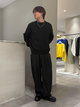 「Lui's（ルイス）のアイテム（パンツ）」を使った、樋渡樹季さん（メンズ・172cm）の春コーディネート